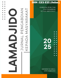 					View Vol. 1 No. 01 (2025): Juni 2025 LAMADJIDO: Jurnal Pengabdian Kepada Masyarakat
				